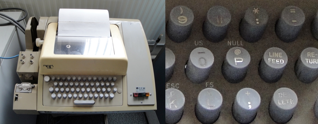'@' key on Teletype model ASR-33 teleprinter