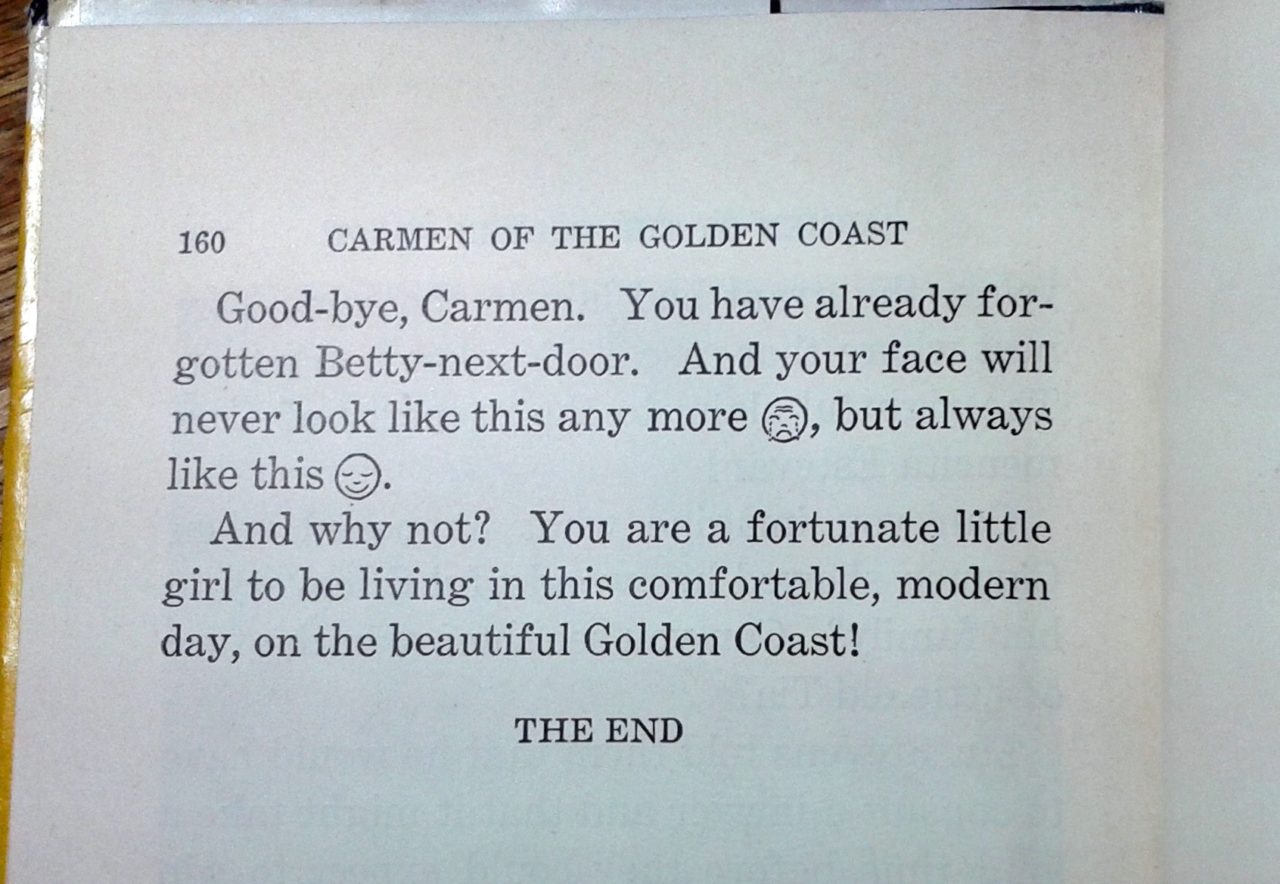 Typographic smileys in Carmen of the Golden Coast