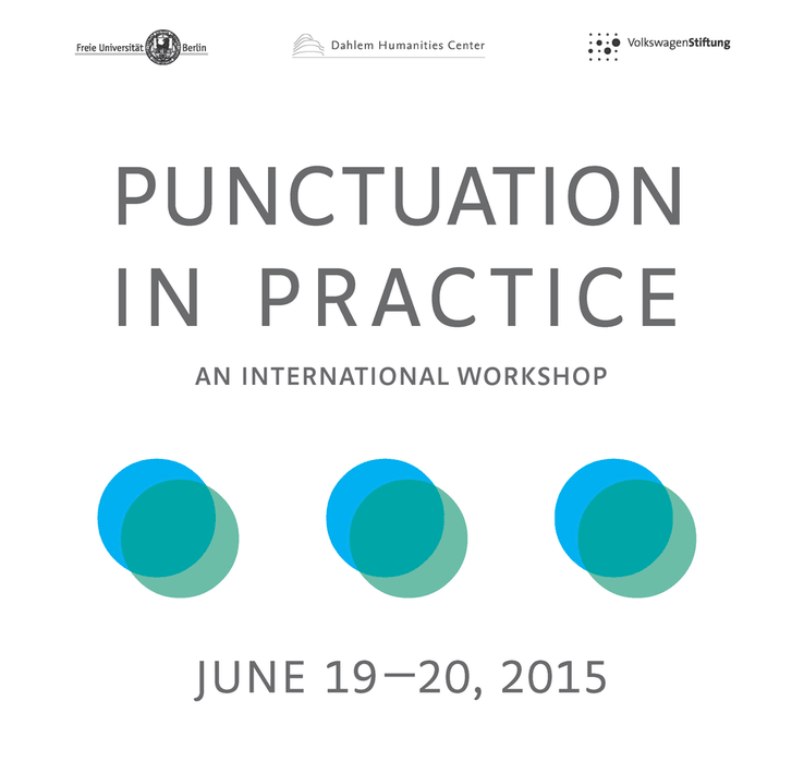Melanie Wiener’s poster for “Punctuation in Practice”.