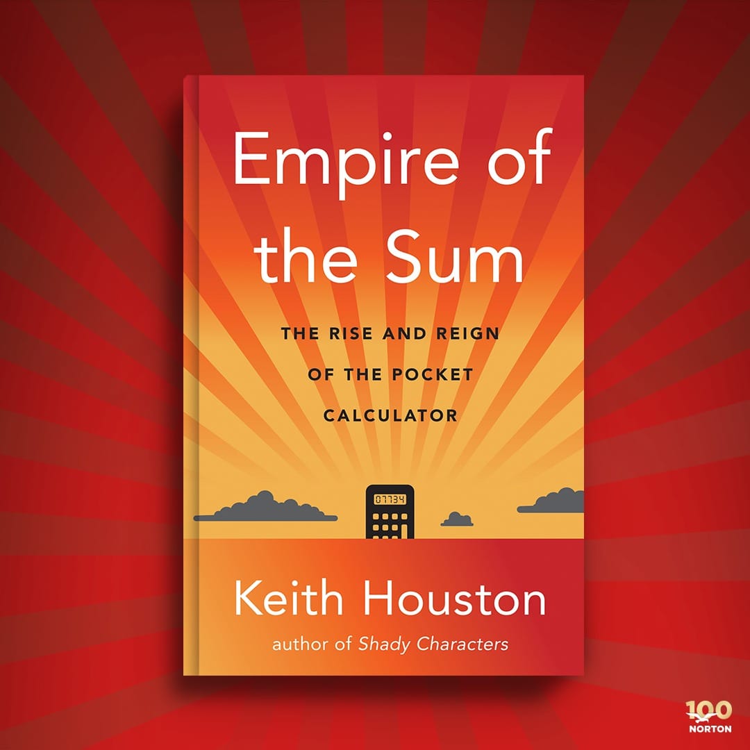 Cover of Empire of the Sum, showing a calculator backlit by the rising sun.