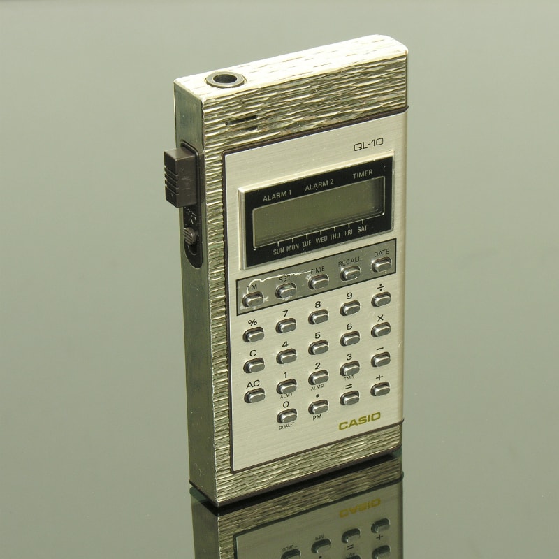 Casio QL-10 calculighter, a calculator combined with a cigarette lighter