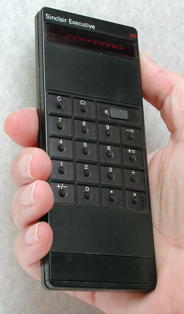 A Sinclair Executive calculator. (CC BY-SA 3.0 image courtesy of MaltaGC on Wikipedia.</a>)
